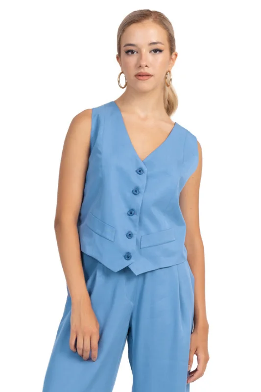 Ciel Blue Women's Suit Vest (S)