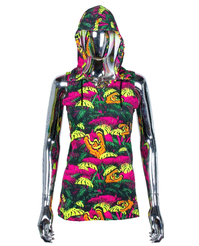 GIRLS TECH VEST NEON JUNGLE