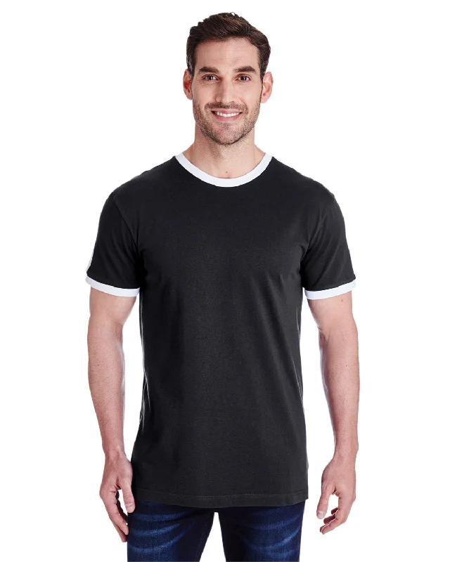 LAT 6932 Men's Retro Ringer T-Shirt