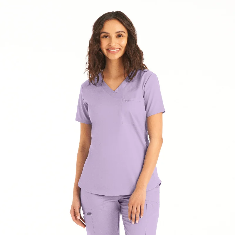 LT107 - Women's 2-Pocket V-Neck Landau Proflex Scrub Top